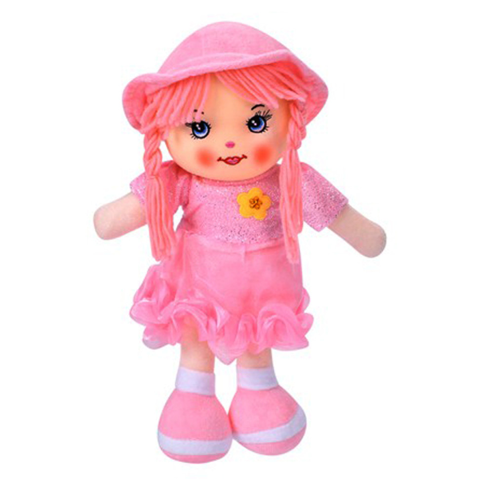 Дитяча іграшкова лялька YG0009(Pink) 33 см, м'яка набивна, петелька Вінниця - фото 1