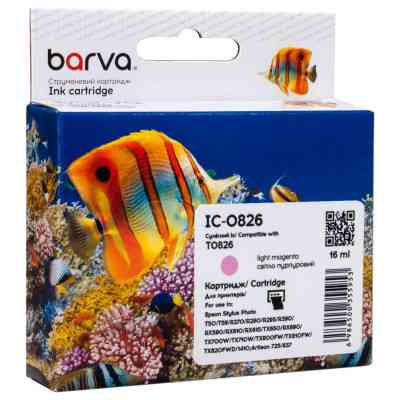 Картридж Barva Epson T0816/T0826 XL (C13T11164A10/C13T11264A10) 610ст, light magenta (IC-0826) Винница