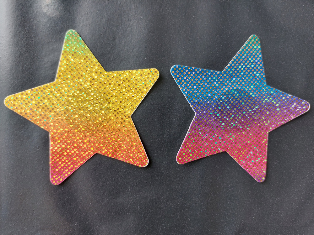 Стікіні для грудей Зірки 8 см різнобарвний Київ - фото 1
