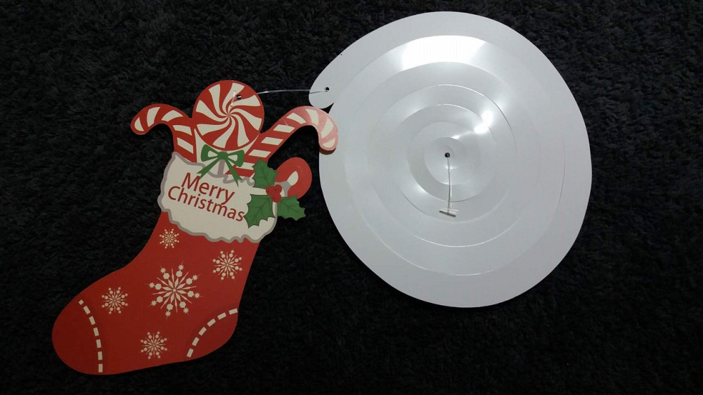 Новогодняя гирлянда Сапог деда мороза 14 на 8 см разноцветный Киев - изображение 1