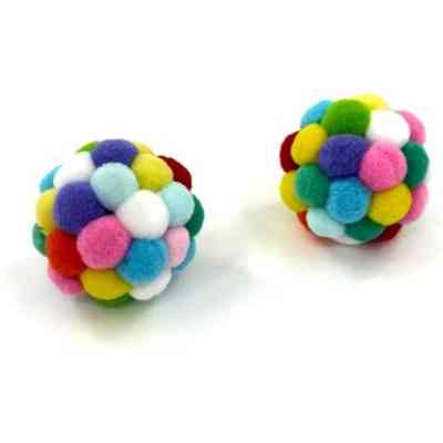 Игрушка для кошек Hippie Pet Мячики разноцветные 5.5 см 2 шт (HIPCT20001-M) Винница
