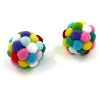 Игрушка для кошек Hippie Pet Мячики разноцветные 5.5 см 2 шт (HIPCT20001-M) Винница - изображение 1