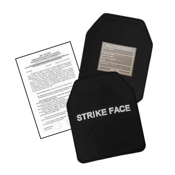 Комплект легких керамических бронеплит Double Action Defence 6 класса (2.8 кг) Киев