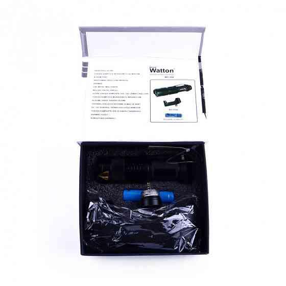 Фонарик аккумуляторный светодиодный в металлическом корпусе Watton WT-304 фонарь тактический ручной Каменец-Подольский