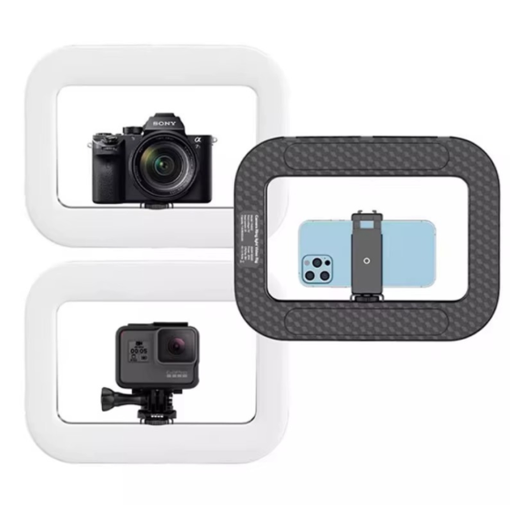 Кольцевая лампа для смартфона и камеры,Риг держатель с LED подсветкой с аккумулятором 8000mAh для видеосъёмок Каменец-Подольский