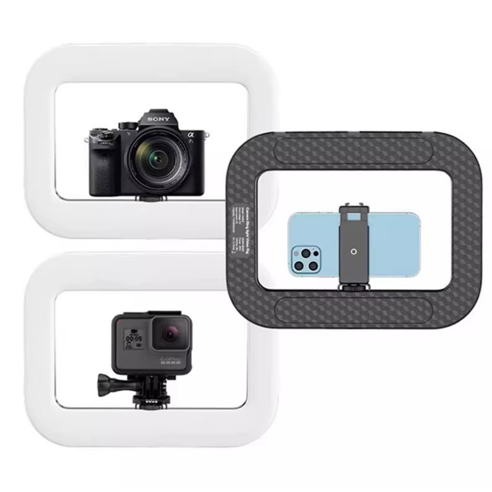 Кольцевая лампа для смартфона и камеры,Риг держатель с LED подсветкой с аккумулятором 8000mAh для видеосъёмок Каменец-Подольский - изображение 3