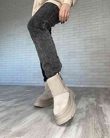 Marko Угги жіночі DE MARKO бежеві натуральна замша висота 12 см (4849) Коломия