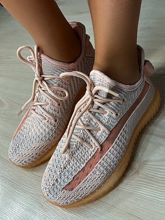 Кроссовки женские NM 01-5 в стиле Yeezy из дышащей сетки розовые, 37, 24 см Одесса - изображение 8