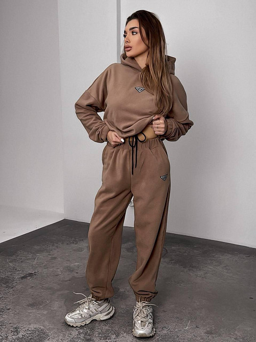 Женский теплый костюм, из флис полара L-XL, Мокко Одесса - изображение 6