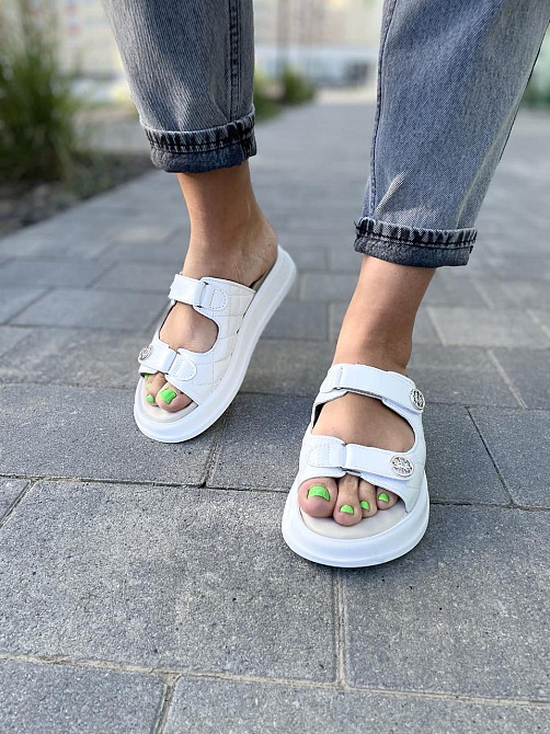 Edan Instruments Шльопанці жіночі EDAN 777 білі (літо, шкіра натуральна) (5134) Коломия - фото 7