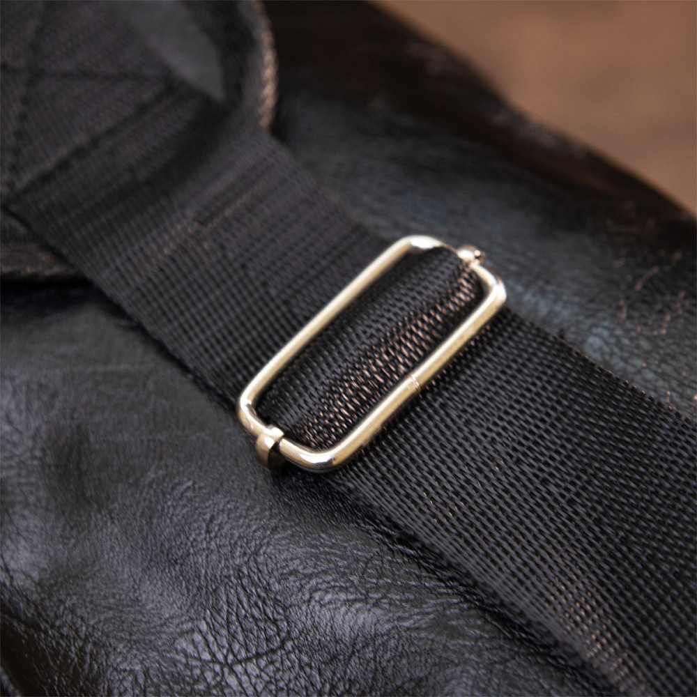 Сумка через плечо на два отделения кожзам Vintage 20559 Черная Киев - изображение 1