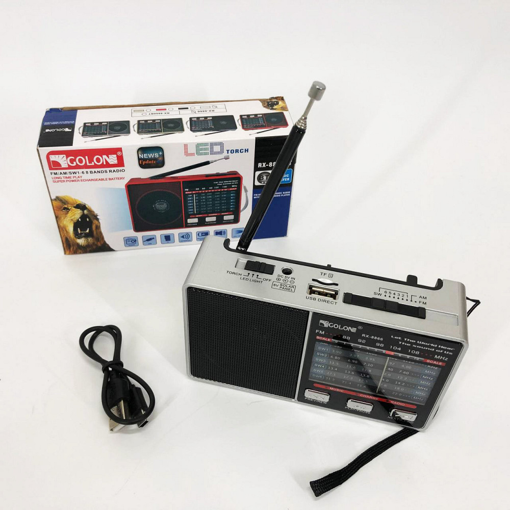 Портативне аварійне радіо, що працює від мережі, Портативне радіо, Радіоприймач з гарною якістю прийому DV-80 Львів - фото 2