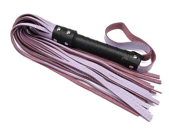 Флоггер из натуральной кожи Flirty Leather - Lavender, BM-00009 Sex Aura Киев