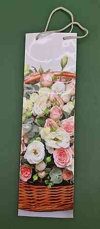 Пакет бумажный подарочный под бутылку  12/9/36(артBUT-46) (12 шт) Харьков