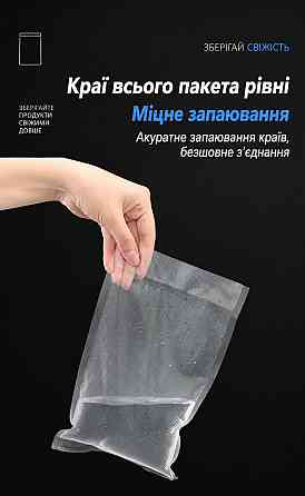 Вакуумные пакеты рулон для вакууматора для хранения продуктов рифленая пищевая плёнка, длина 15м, ширина 28 см Каменец-Подольский