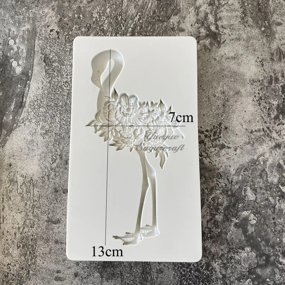 Молд силиконовый Фламинго 130 на 70 мм серый Киев - изображение 2