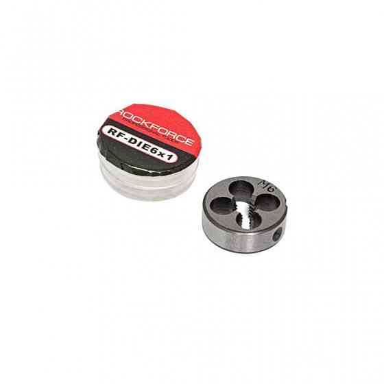 Плашка M6x1-ø20мм, у пластиковому футлярі ROCKFORCE RF-DIE6x1 Одеса