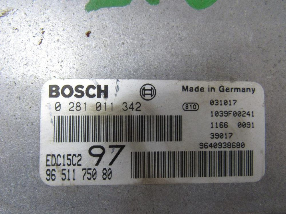 Блок керування двигуном Peugeot Expert 2.0 1996-2006 (0281011342) Ковель - фото 2