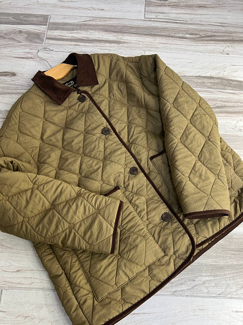 Куртка жіноча Lady Yep 9090 сорочка оверсайз стьобана демісезонна на гудзиках комбінована з вельветом коричнева, коричневий, L Київ - фото 18