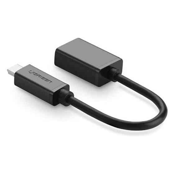 Mini USB OTG кабель-адаптер Ugreen US249 (Черный, 12см) Николаев