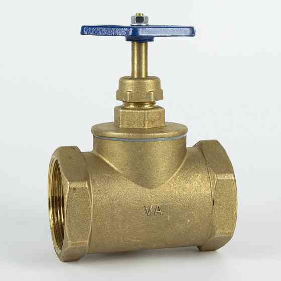 Кран ХВ вентильний прямий латунний 2″ВР х 2″ВР ливарний Б1128А VA (000026277) Київ