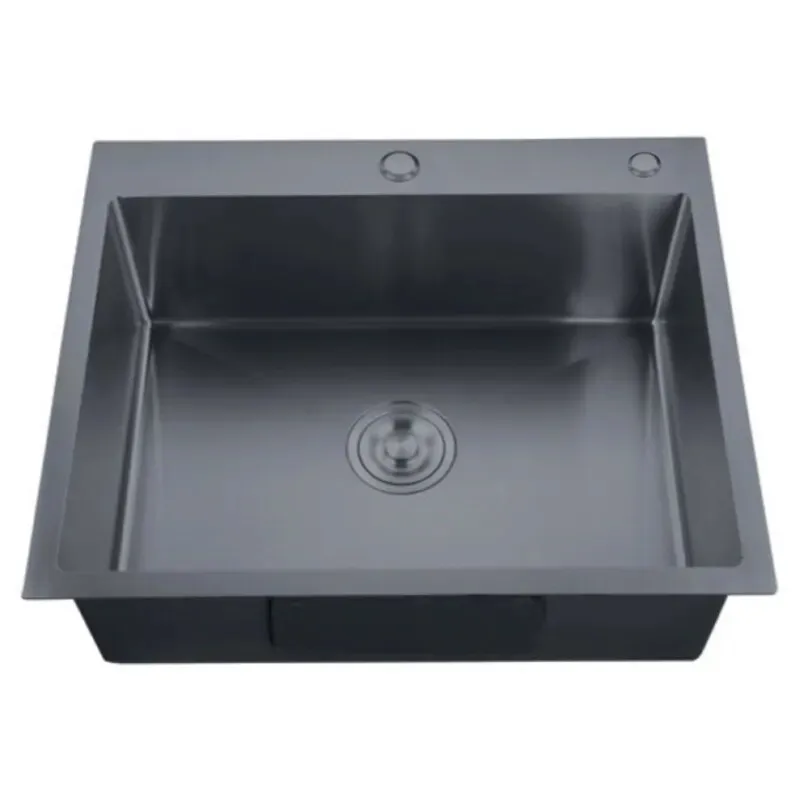 Мийка з нерж. сталі ZERIX ZH6050-215 NANO-BLACK (3.0/0.8) (MX1586) Київ - фото 1