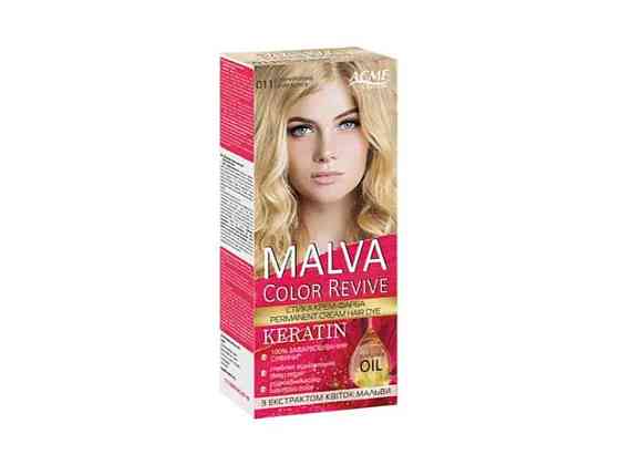 Крем-фарба Сяючий блонд 011 ТМ MALVA COLOR REVIVE Київ