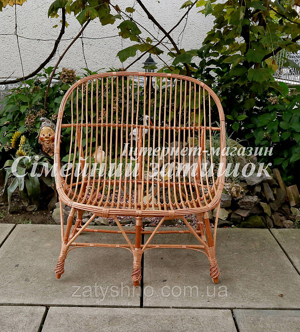 Балконный диван из лозы маленький Киев - изображение 2