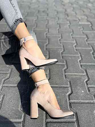 Nivelle Туфлі жіночі NIVELLE пудра натуральна замша каблук 9 см (1906/9518-9544) 35р.36р.37р.38 Коломия