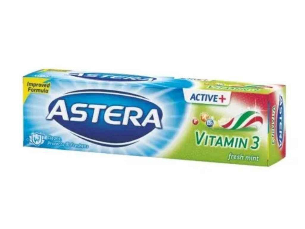 Зубна паста Vitamin 3 110г ТМ Astera Киев - изображение 1