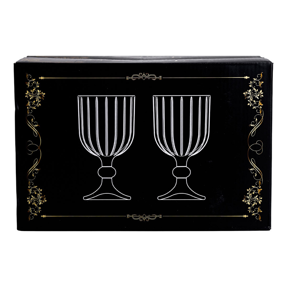 Yiwu Набір келихів для вина 6 штук 400 мл скляні подарункові келихи на ніжці HP-YH-66 Київ - фото 2