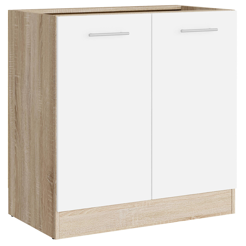 Кухонный модуль нижний Эверест Эко 800 дуб сонома/нимфея альба (белый) (без столешницы) 80х46х82 см (DTM-071039) Днепр - изображение 1