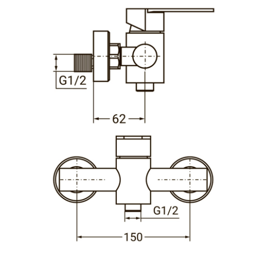Змішувач HT d35мм для душу SS Aquatica Житомир - изображение 4