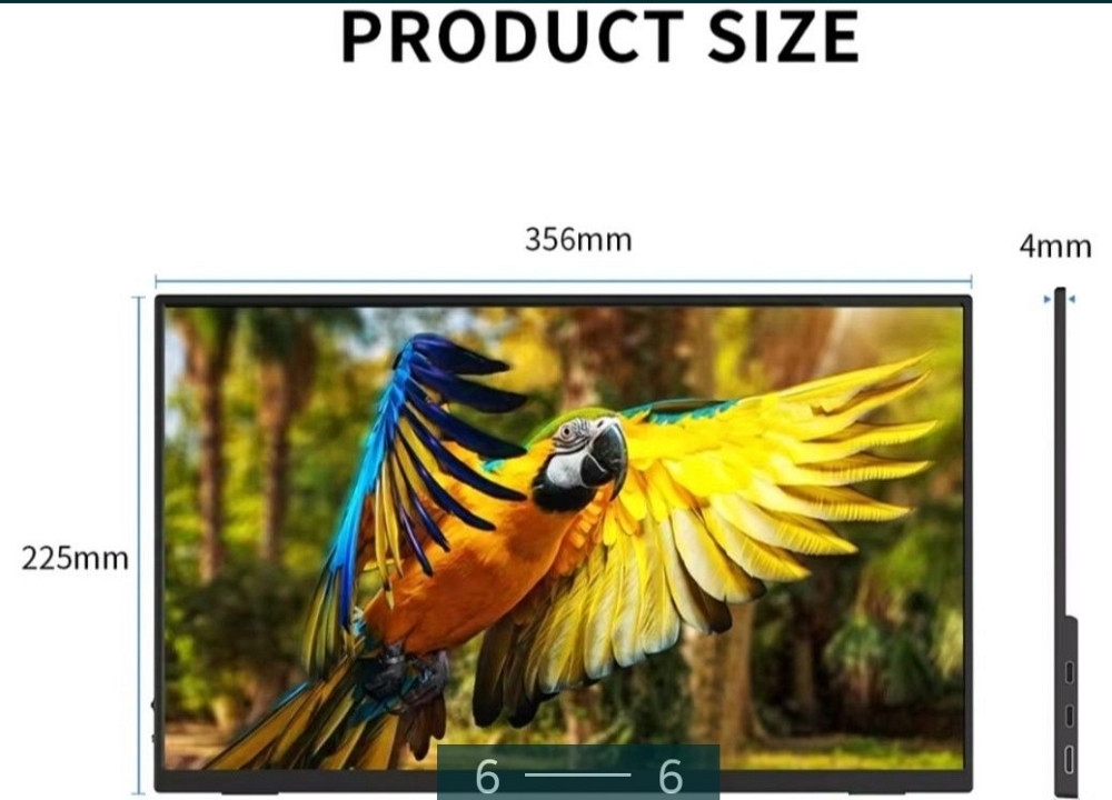 Портативный Монитор с Чехлом Unew 15.6