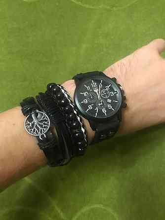 Часы мужские LIANDU Black + браслеты Киев