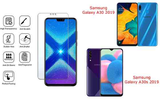 Защитное стекло NeoGlass для Samsung Galaxy A30 2019, Galaxy A30s 2019 – ультрапрозрачное и устойчивое Киев