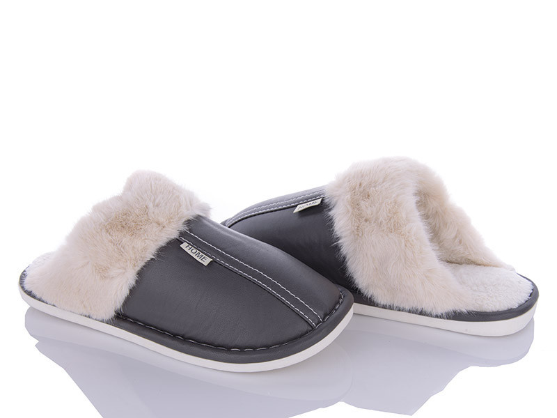 Капці чоловічі теплі закриті сірі Одеса - фото 3