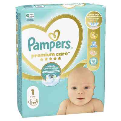 Подгузники Pampers Premium Care Розмір 1 (2-5 кг) 72 шт (8006540858073) Винница