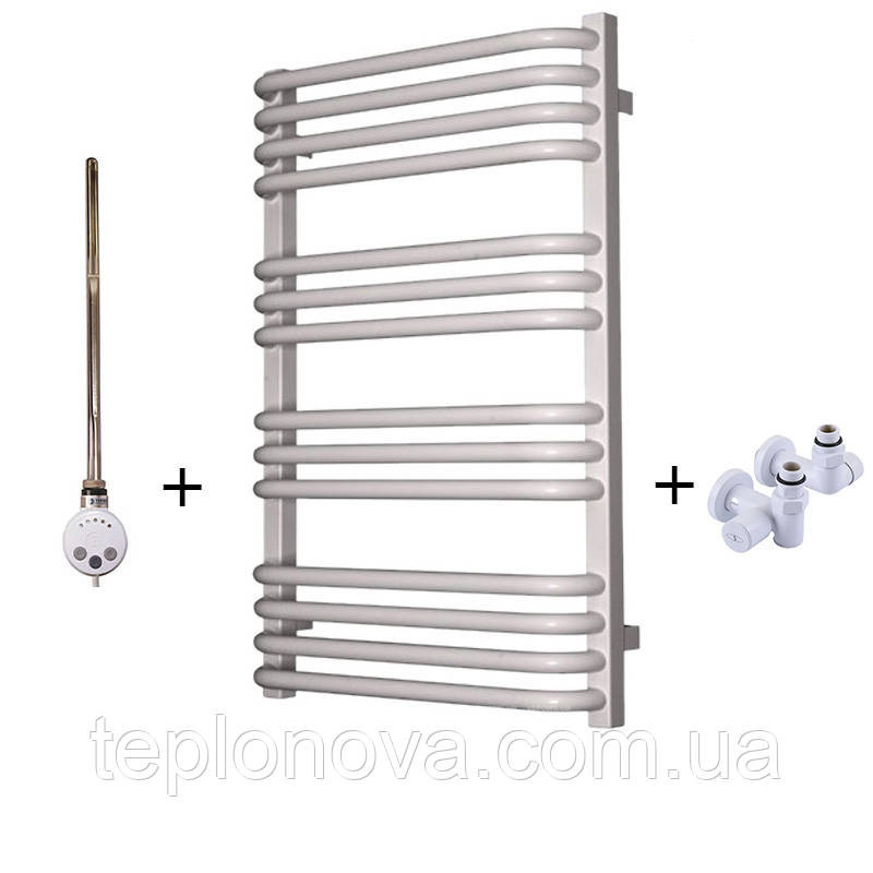 Комбинированный полотенцесушитель Белый 910х560 Terma Alina Черновцы - изображение 2