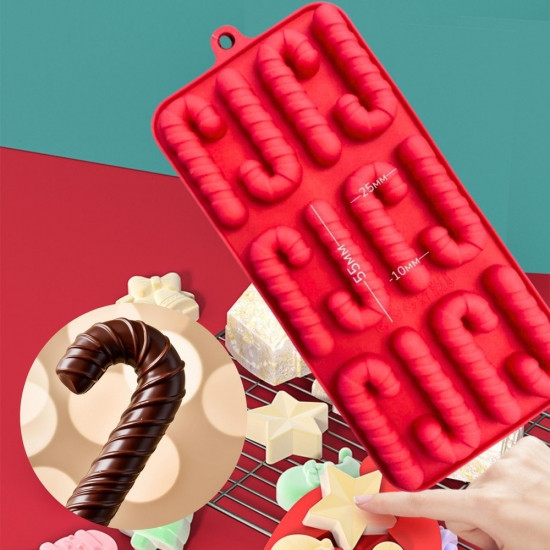 Форма для льоду, цукерок Новорічна тростина 12 шт Вінниця - фото 3