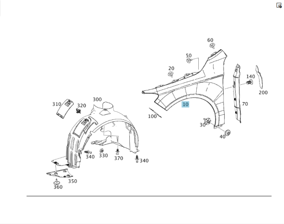 Mercedes-Benz  A1178810201 Переднє праве крило CLA Shooting Brake X117 CLA C117 Одеса