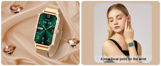 Уценка Смарт-часы женские Blackview R9 Gold, 1,43