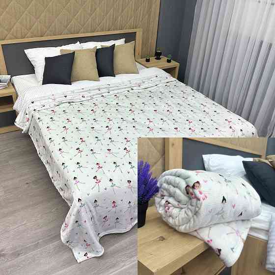 Плед-покривало Decorator WellSoft Dancer 150х210 см з принтом "Балерини" (87-186) Київ
