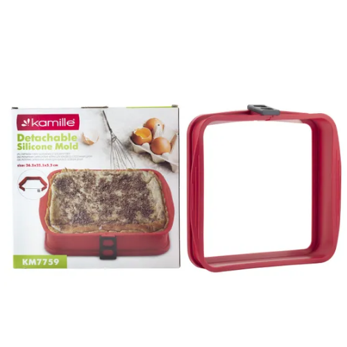 Форма для випікання 26,5*25,1*5,3см квадратна силікон/скляне дно 7759 KAMILLE Житомир - изображение 3