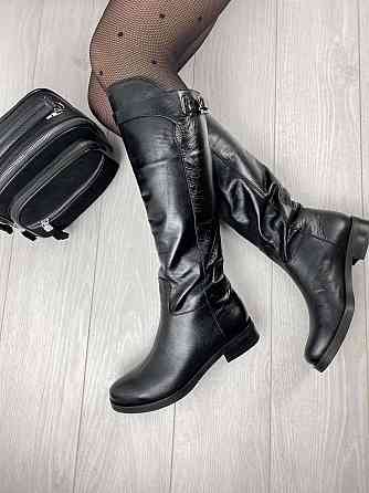 Olli Чоботи жіночі OLLI C-5-2510 чорні (весна-осінь, шкіра натуральна) (3143) лише 40р. 40 Коломыя