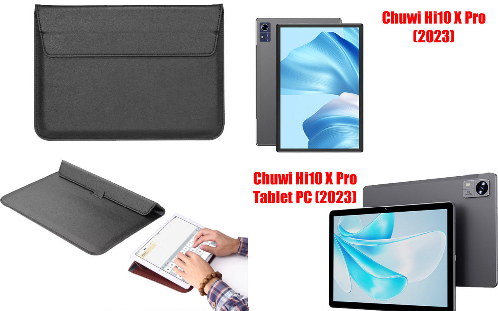 Чехол-конверт VitoCase для Chuwi Hi10 X Pro, Hi10 X Pro Tablet PC, с функцией подставки для планшета Черный Киев - изображение 1
