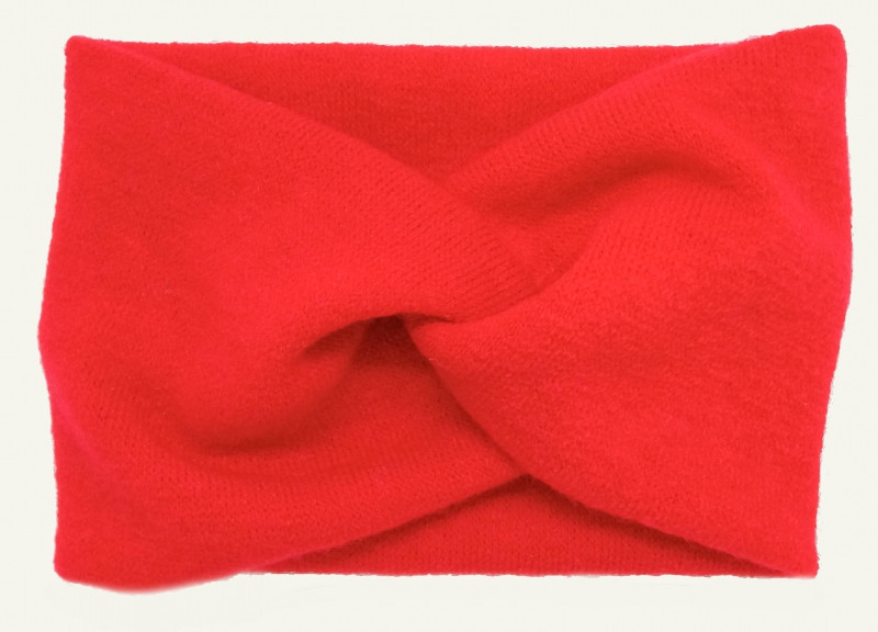 Пов'язка на голову ангора червона Київ - фото 1