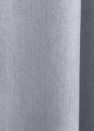 Двостороння шторна тканина блекаут з лляною фактурою, колекція “Scandi” колір сіро-блакитний 1899ш Київ