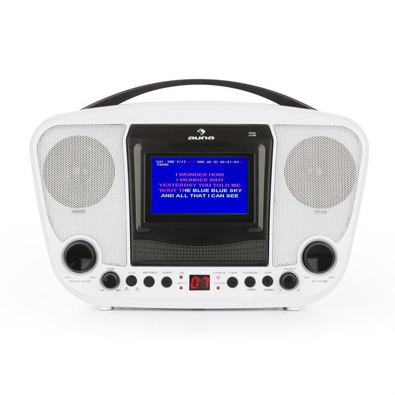 Караоке-система KaraBanga с микрофоном Kara Dazzl Bluetooth белый (Германия, читать описание) Ровно - изображение 3