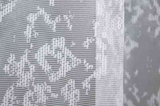 Тюль жакард, мармур колір білий 1370т Київ